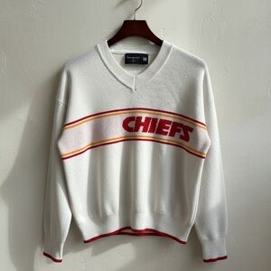 Abercrombie & Fitch KC Chiefs Knit Sweater | Oversized Red Crewneck medium